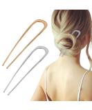 FRDTLUTHW 5.5Inch Large French Hair Pin U-shaped 2 Prong Bun Hair Sticks for Thick Long Hair(pack of 2) - Buy Online on GoSupps.com