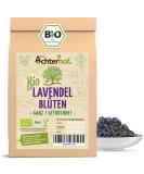 Lavender flowers dried 100g |Dried lavender from France |Bio-Lavendel tea |100% natural - food quality |from controlled biological cultivation |from the Achterhof 100 g (1 Pack) - Buy Online on GoSupps.com