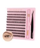 Poiuyoiu 30D & 40D Lash Extension Set - Mixed 8-16mm Cluster Lashes with Bond & Seal Glue | High-Quality 0.07 D Curl Fake Eyelashes - Buy Online on GoSupps.com
