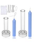 Taper Candle Mold Set-2PC Pillar Candle Molds -Perfect for Making Emergency Candles, Chime Candles, Table Candles-30 Ft. of Wick , A Mold Sealer and 2 Candle Wick Clips Included as a Gift. 2PCS Taper Molds - Buy Online on GoSupps.com