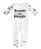 Harry Potter Inspired 'Snuggle this Muggle' Baby Sleepsuit | 6-12 Months | 100% Cotton | UK Designed & Printed - Buy Online on GoSupps.com