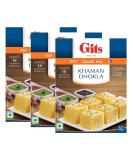 Gits Khaman Dhokla Instant Snack Mix 180g - A Traditional Indian Savory Snack - Popular Traditional Gujarati Snack Makes 18 Khaman Dhokla (Pack of 3) - Buy Online on GoSupps.com