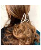 Yheakne Vintage Pearl Hair Claw Clip | Gold Metal Hair Claw for Thick Hair | Non-Slip Hair Clamp and Barrette for Women and Girls - Buy Online on GoSupps.com