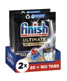 Finish Ultimate Infinity Shine 160 Dishwasher Tablets (80 X 2) - Buy Online on GoSupps.com