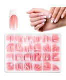 360 Pieces French Tip False Nails - Acrylic Full Cover Press-On Long Nail Tips | Nude Color Fake Nails for Women & Girls | Nail Art Manicure Decorations - Buy Online on GoSupps.com