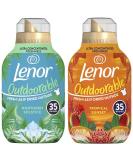 Lenor Outdoorable Fabric Conditioner Ultra Concentrated Freshness 35 Washes Mixed Scent Bundle: Northern Solstice 1Pk 490ml + Tropical Sunset 1Pk 490ml - Buy Online on GoSupps.com