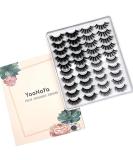 YooNoya 3D False Lashes 20 Pairs - Professional Reusable Strip Lashes for Daily Use and Special Occasions - Easy to Apply and Natural Looking - Black - Buy Online on GoSupps.com