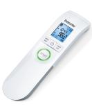 Beurer Bluetooth Non-Contact Thermometer  Forehead  Object  Room Temperature  High Accuracy  XL Blue Illuminated Display  60 Memory Spaces  White 1 Count (Pack of 1) FT95 - Buy Online on GoSupps.com