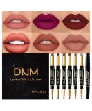 EVPCT 6-Piece Lip Liner and Lipstick Set - Nude, Dark Red Matte, 24-Hour Long-Lasting Lip Kit for Women - Buy Online on GoSupps.com