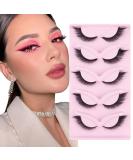 Glowing Win Cat Eye Lashes - 5 Pairs of Natural Fox False Eyelashes | Angel Winged Design for Stunning Looks - Buy Online on GoSupps.com