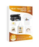 30 Sheets Heat Transfer Paper for White/Light Fabric 8.3 x 11.7 - T Shirt Iron-on Transfer Paper - Inkjet Printers - Washable, No Cracking or Fading - Buy Online on GoSupps.com