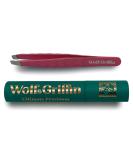 Wolf & Griffin Mini Tweezer | Professional Eyebrow Tweezers for Men & Women | Perfect for Facial Hair Removal | Stainless Steel Electric Pink - Buy Online on GoSupps.com