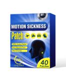 Motion Sickness Patches - Fast Acting Anti-Nausea Relief for Cars, Ships, and Planes - Waterproof 40 Patches/Box - Buy Online on GoSupps.com