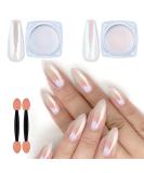 Buy Artdone Chrome Nail Powder Kit - White & Red Pearl Iridescent Aurora Metallic Glitter for Nail Art & Resin Crafts - Perfect Pearlescent Mermaid Pigment Effect - Buy Online on GoSupps.com