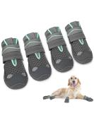 Slowton Dog Shoes - Breathable Non-Slip Paw Protection Boots for Small Medium & Large Dogs | Adjustable Reflective Velcro Fasteners - Size 2 (4 Pieces) - Buy Online on GoSupps.com