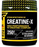 Primaforce Creatine-X 250 Grams | High-Performance 10 Creatine Complex | Unflavored | International Shipping Available - Buy Online on GoSupps.com