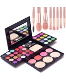 39 Color Eyeshadow Palette & Makeup Set with Brushes, Lip Gloss, Blusher, and Concealer - Professional Cosmetic Kit - Buy Online on GoSupps.com