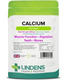 Lindens Calcium 400mg Tablets with Vitamin D3 - 100 Tablets | Supports Muscle Function, Bones and Teeth | UK Made | Letterbox Friendly - Buy Online on GoSupps.com