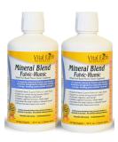 Vital Earth Minerals Mineral Blend Fulvic-Humic - Liquid Ionic Multimineral Supplement - Vegan & Whole Food Plant-Based - Almost Tasteless - 2oz - Buy Online on GoSupps.com
