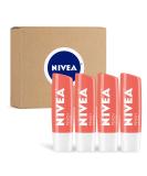 NIVEA Peach Lip Care Tinted Balm - Pack of 4 for Soft and Beautiful Lips - Buy Online on GoSupps.com