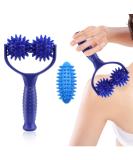 Massage Scooters with Interchangeable Ring Balls & Rollers | Self-Massage Ball Set for Legs Back & Shoulders Relieve Muscle Pain - Buy Online on GoSupps.com
