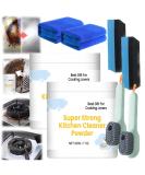 Super Strong Kitchen Cleaner Powder Powerful Kitchen All-Purpose Powder Cleaner Multifunctional Strong Cleaning Agent Stainless Steel Cleaning Powder Powder Foam Cleaner (2Pcs) - Buy Online on GoSupps.com