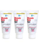 3-Pack Muscle & Joint Vanishing Gel 9.0 oz - Non-Greasy Pain Reliever with Cool Menthol - Same Active Ingredients as Bengay - For Muscle, Back, Minor Arthritis - Buy Online on GoSupps.com