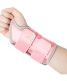 Breathable Carpal Tunnel Wrist Brace for Men & Women - Night Support with Adjustable Straps - Ideal for Tendonitis & Arthritis - Pink, S/M - Buy Online on GoSupps.com