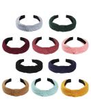 Tyfthui 10 Pcs Headbands for Women, Wide Headbands Knotted Headbands for Women, Headbands for Women Hair, Women Headbands Fashion Turban Headbands Hair Hoops Hair Accessories for Women and Girls - Buy Online on GoSupps.com