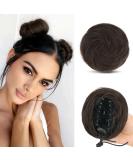Sofeiyan 2PCS Mini Claw Clip Cat Ears Hair Bun Extension - Medium Brown | Updo Space Bun Hair Pieces for Women & Girls - Buy Online on GoSupps.com