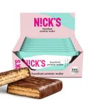 Nicks Protein Wafer Bar Hazelnut - Low Carb 25% Protein 203 Calories - Gluten-Free Chocolate Snack (9 Pack x 40g) - No Added Sugar - Buy Online on GoSupps.com