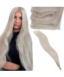 Laavoo Real Hair Extensions - 25g Bleach Blonde Tresses for Seamless Sewing - Virgin Human Hair - 55cm #1000 - Buy Online on GoSupps.com