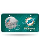NFL Miami Dolphins Metal License Plate Tag - 6 x 11.5 inches | Officially Licensed - Buy Online on GoSupps.com