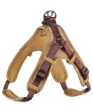 HUNTER Neoprene Vario Quick Harness 45-55 cm | Brown/Caramel | Reflective Nylon for Pets - Shop Internationally - Buy Online on GoSupps.com
