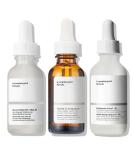 3PC Facial Serum Set for Women | Niacinamide 10% + Zinc Hyaluronic Acid 2% + B5 Retinol Serum | Acne & Pore Reduction Skincare Kits - Buy Online on GoSupps.com
