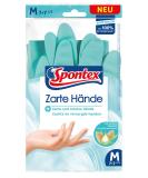 Buy Spontex Gentle Hands | Nourishing Household Gloves with Almond Oil | Natural Rubber Latex | Size M - 1 Pair - Buy Online on GoSupps.com