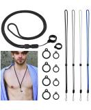 Adjustable Peritoneal Dialysis Transfer Set Lanyard - 4 Colors Detachable Buckle & 8 Silicone Rings | Secure PD Accessories - Buy Online on GoSupps.com