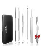 Blackening remover pimples. Express Tool bonus incl. Izuku blackhead remover made of stainless steel 6 pieces. Comedone extractor acne blackhead pimples pimed komedone squeezer set for all skin types - Buy Online on GoSupps.com