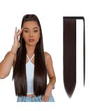 Sofeiyan 30 inch Synthetic Hair Ponytail Extension - Darkest Brown & Dark Auburn Mix - Buy Online on GoSupps.com