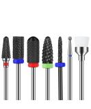 Maquita 7-Piece Ceramic Nail Miller Bits - Professional Nail Cutter for Gel & Acrylic Home Manicure & Pedicure Set - Black Ceramic - Buy Online on GoSupps.com