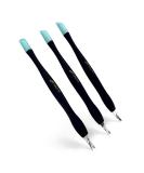 IVON 3 Pack Cuticle Trimmer Pusher Remover, Rubber Tip Gentle on Nail Bed Black - Buy Online on GoSupps.com
