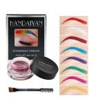 12-Color Waterproof Eyebrow & Eyeliner Cream for Versatile Makeup Looks - 8 Color Options - Buy Online on GoSupps.com