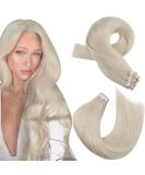 Premium Moresoo Tape-In Extensions - Real Hair 35 cm - Platinum Blonde #60 - 20 Pieces 50g - Remy Hair Extensions - Buy Online on GoSupps.com