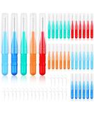 Soft Interdental Brushes with Floss Picks - 0.8mm Gaps Between Teeth Cleaners (60 Count) - Buy Online on GoSupps.com