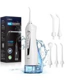 Mouth shower wireless coslus portable electrical tooth cleaner 300ml 3 modes & 5 nozzles tooth shower oral oral oral shower test winner for oral care & cleaning travel home white - Buy Online on GoSupps.com