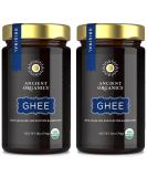 Ancient Organics Ghee - Organic Grass Fed Ghee Butter Gluten-Free Clarified Butter Vitamins & Omegas - Lactose Reduced Kosher USDA Certified - 28 Oz - Pack of 2 - Buy Online on GoSupps.com