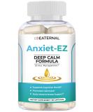 Anxiet-EZ | Natural Vegan Mood Support Supplement with Ashwagandha, Rhodiola & Lemon Balm | 60ct - Buy Online on GoSupps.com