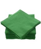 Amcrate Big Party Pack 40 Count Green Dinner Napkins Tableware- Ideal for Wedding, Party, Birthday, Dinner, Lunch, Cocktails. (7 x 7) - Buy Online on GoSupps.com