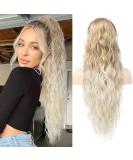 Shop Porsmeer 30 inch Curly Wavy Clip-In Ponytail Extension - Light Brown Mixed Platinum | Natural Synthetic Hair for Women - Buy Online on GoSupps.com