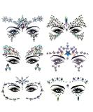 Meredmore 6Sets Festival Face Jewels Stickers Body Rhinestones - Eye & Body Gems | Glitter Rave & Party Accessories - Buy Online on GoSupps.com